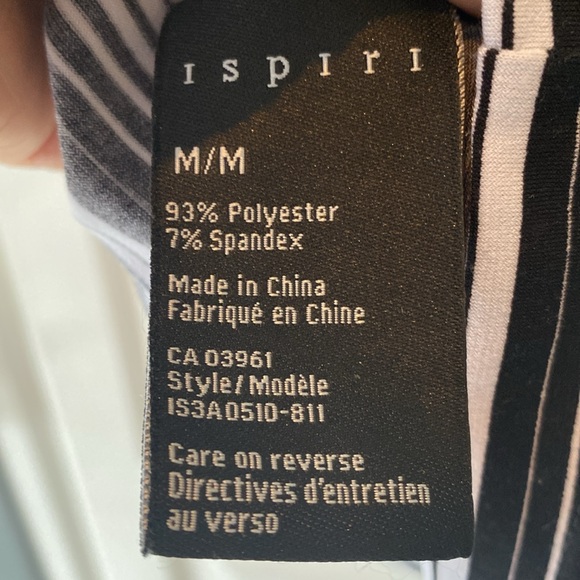 Women - dressy or casual stretch top, black and white short sleeve - Picture 8 of 11